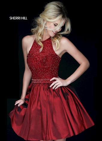 Sherri Hill 32322 #2 Dark Red vertical thumbnail