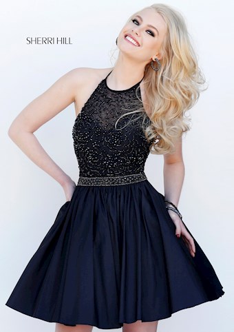 Sherri Hill 32322 #7 Black vertical thumbnail