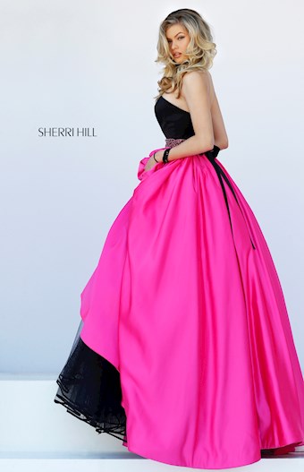 Sherri Hill 32324 #1 Black/Fuchsia vertical thumbnail