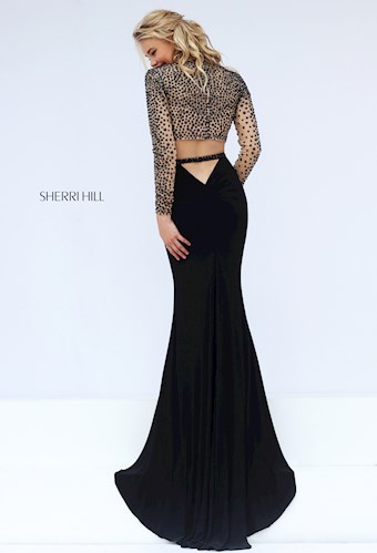 Sherri Hill 32339 #5 Nude/Black vertical thumbnail