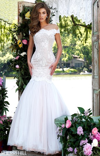 Sherri Hill 32342 #4 Ivory/Nude vertical thumbnail
