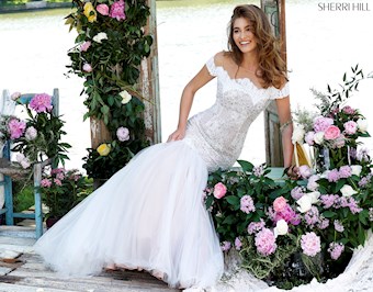 Sherri Hill 32342 #5 Ivory/Nude vertical thumbnail
