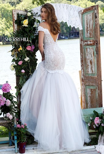 Sherri Hill 32342 #3 Ivory/Nude vertical thumbnail