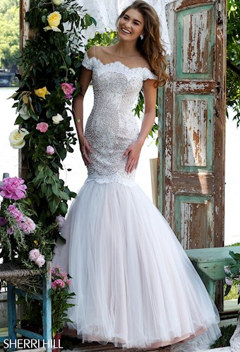 Sherri Hill 32342 #0 default Ivory/Nude frontface vertical thumbnail