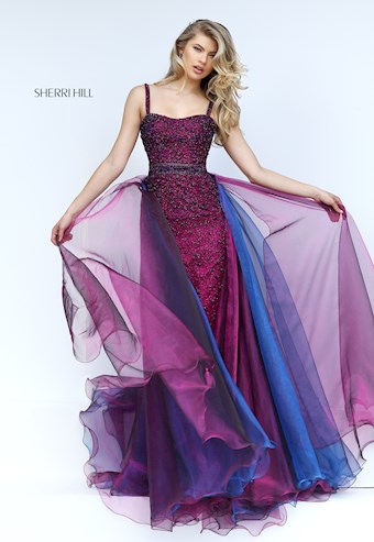 Sherri Hill 32346 #0 default Magenta/Navy frontface vertical thumbnail