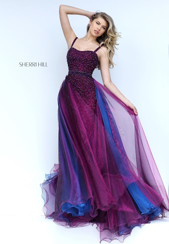 Sherri Hill 32346 #5 Magenta/Navy vertical thumbnail