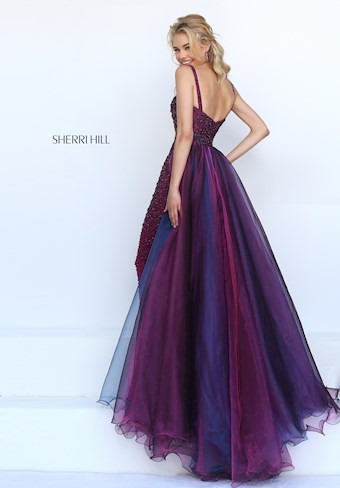 Sherri Hill 32346 #1 Magenta/Navy vertical thumbnail
