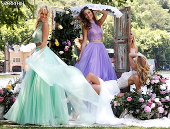 Sherri Hill 32347 #12 Light Green Lilac/Nude vertical thumbnail