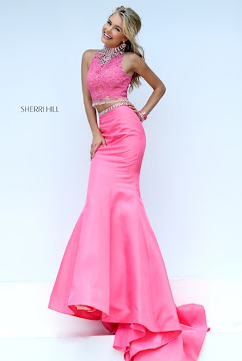 Sherri Hill 32348 #10 Fuchsia vertical thumbnail