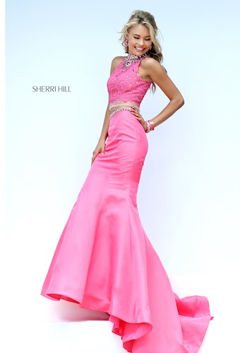 Sherri Hill 32348 #9 Fuchsia vertical thumbnail