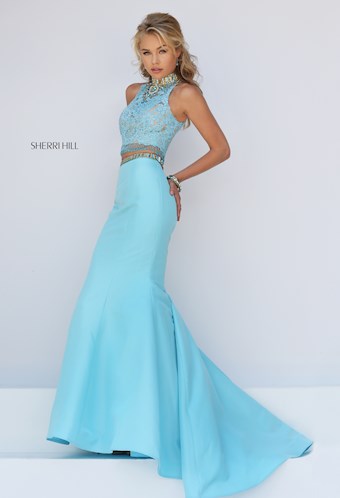Sherri Hill 32348 #0 default Light Blue frontface vertical thumbnail