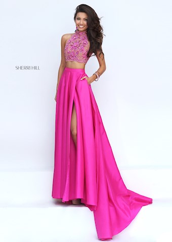Sherri Hill 32350 #4 Fuchsia vertical thumbnail