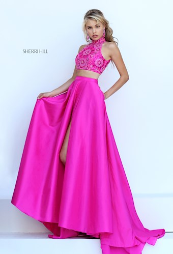 Sherri Hill 32350 #1 Fuchsia vertical thumbnail
