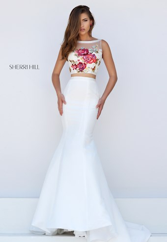 Sherri Hill 32352 #5 Ivory/Multi vertical thumbnail