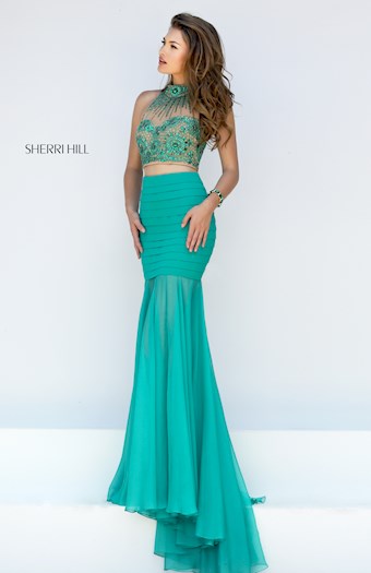 Sherri Hill 32355 #0 default Emerald frontface vertical thumbnail