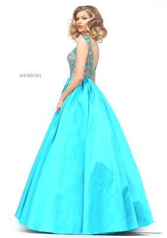 Sherri Hill 32359 #9 Turquoise vertical thumbnail