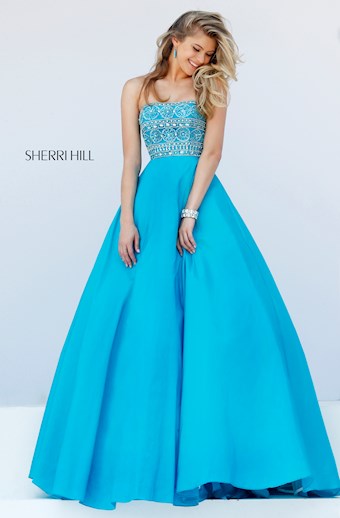 Sherri Hill 32362 #4 Turquoise vertical thumbnail