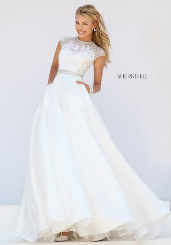 Sherri Hill 32363 #12 Ivory vertical thumbnail