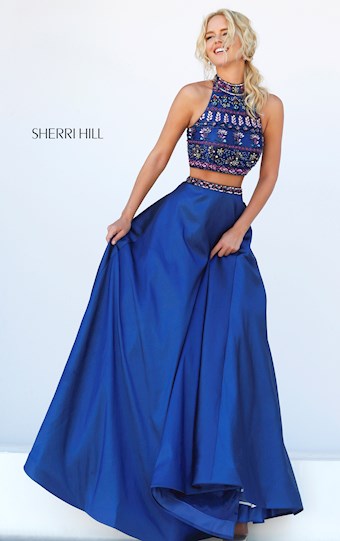 Sherri Hill 32366 #4 Navy/Multi vertical thumbnail