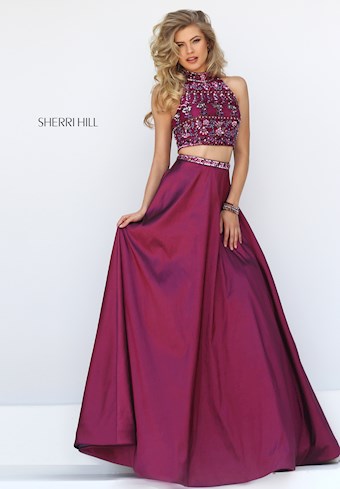 Sherri Hill 32366 #0 default Wine/Multi frontface vertical thumbnail
