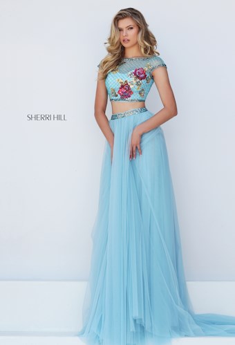 Sherri Hill 32367 #0 default Light Blue/Multi frontface vertical thumbnail