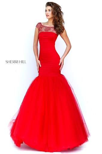Sherri Hill 50014 #4 Red vertical thumbnail