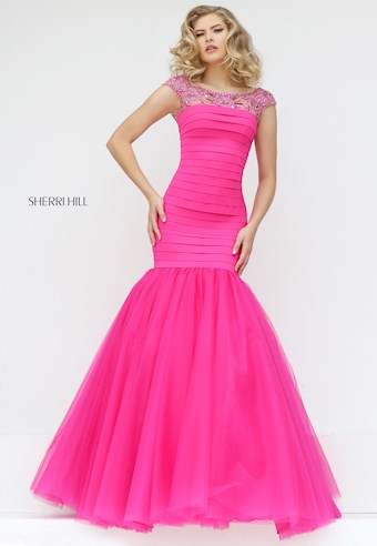Sherri Hill 50014 #2 Fuchsia vertical thumbnail