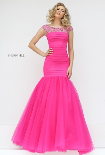 Sherri Hill 50014 #0 default Fuchsia frontface vertical thumbnail