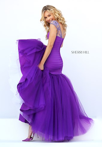 Sherri Hill 50014 #1 Purple vertical thumbnail