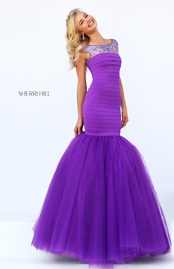 Sherri Hill 50014 #10 Purple vertical thumbnail