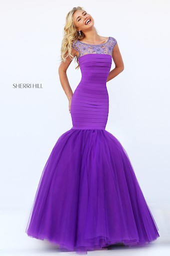 Sherri Hill 50014 #3 Purple vertical thumbnail