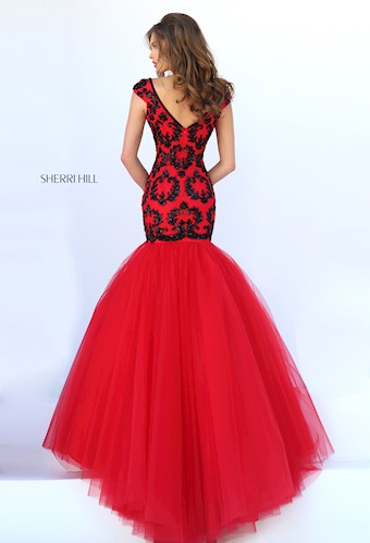 Sherri Hill 50016 #3 Red/Black vertical thumbnail