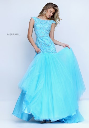 Sherri Hill 50016 #5 Blue vertical thumbnail