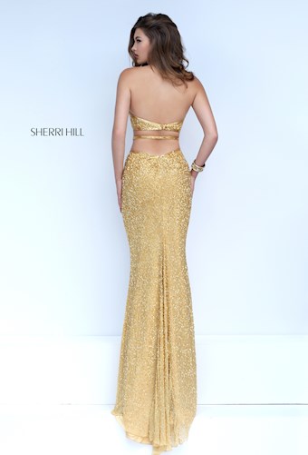 Sherri Hill 50017 #1 Gold vertical thumbnail