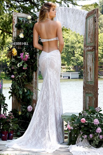 Sherri Hill 50018 #1 Ivory/Nude vertical thumbnail
