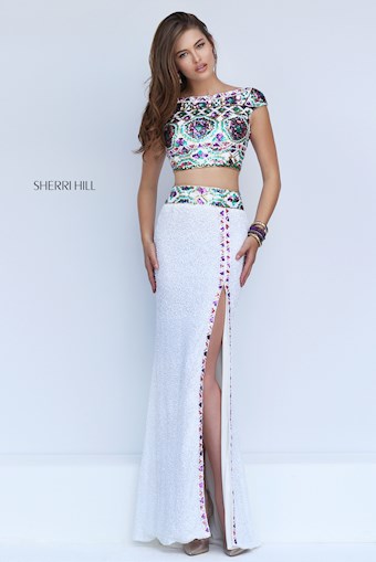 Sherri Hill 50021 #3 Ivory/Multi vertical thumbnail