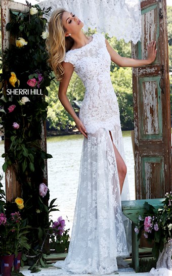 Sherri Hill 50023 #4 Ivory/Nude vertical thumbnail