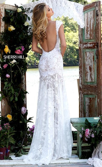 Sherri Hill 50023 #5 Ivory/Nude vertical thumbnail
