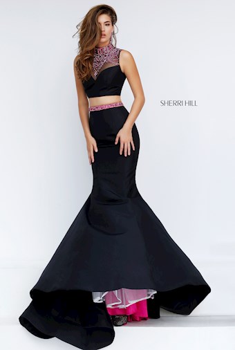 Sherri Hill 50033 #2 Black vertical thumbnail