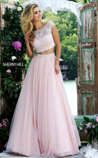 Sherri Hill 50038 #0 default Blush frontface vertical thumbnail