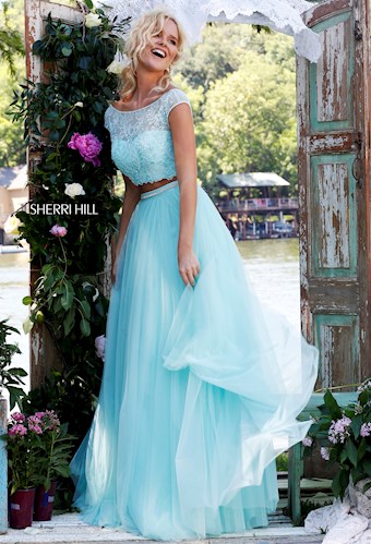 Sherri Hill 50038 #15 Light Blue vertical thumbnail