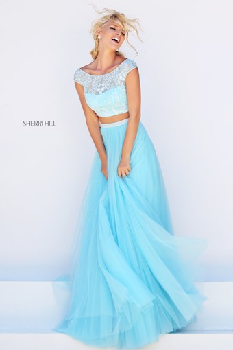 Sherri Hill 50038 #17 Light Blue vertical thumbnail