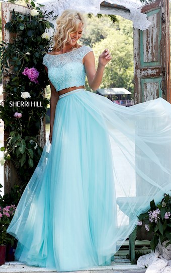 Sherri Hill 50038 #2 Light Blue vertical thumbnail