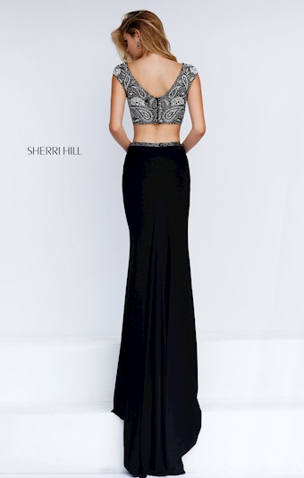 Sherri Hill 50049 #1 Black/Ivory vertical thumbnail