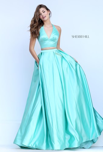 Sherri Hill 50053 #9 Green vertical thumbnail