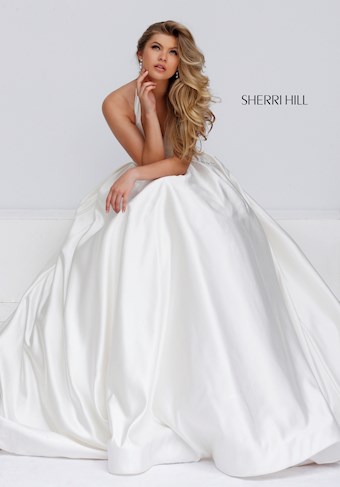 Sherri Hill 50053 #6 Ivory vertical thumbnail
