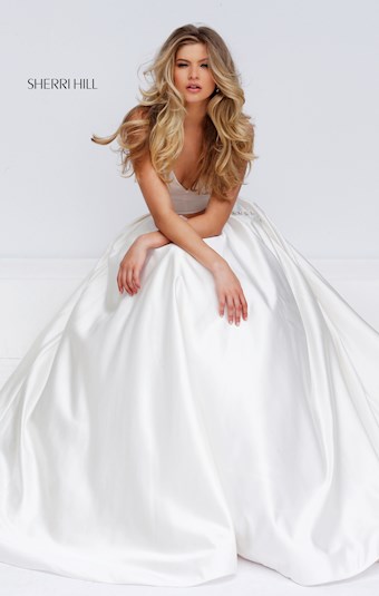 Sherri Hill 50053 #2 Ivory vertical thumbnail