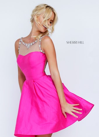 Sherri Hill 50066 #3 Fuchsia vertical thumbnail