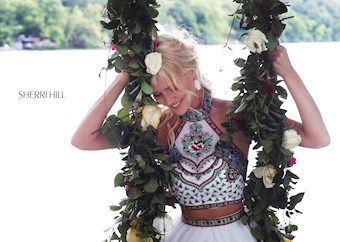 Sherri Hill 50075 #21 Ivory/Multi vertical thumbnail