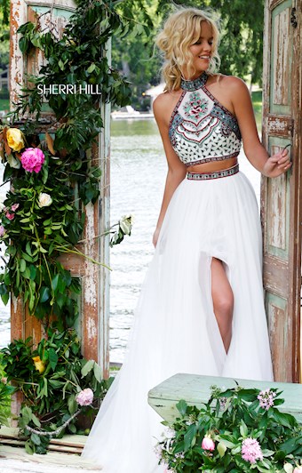 Sherri Hill 50075 #9 Ivory/Multi vertical thumbnail